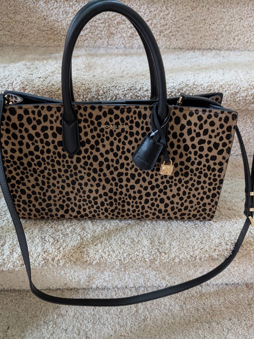 Leopard Print leather Bag by Michael Kors